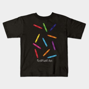 Childish Crayons Kids T-Shirt